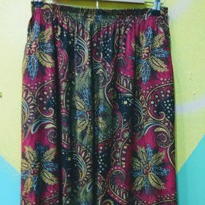 Vintage Sag Harbor Floral Maxi Skirt